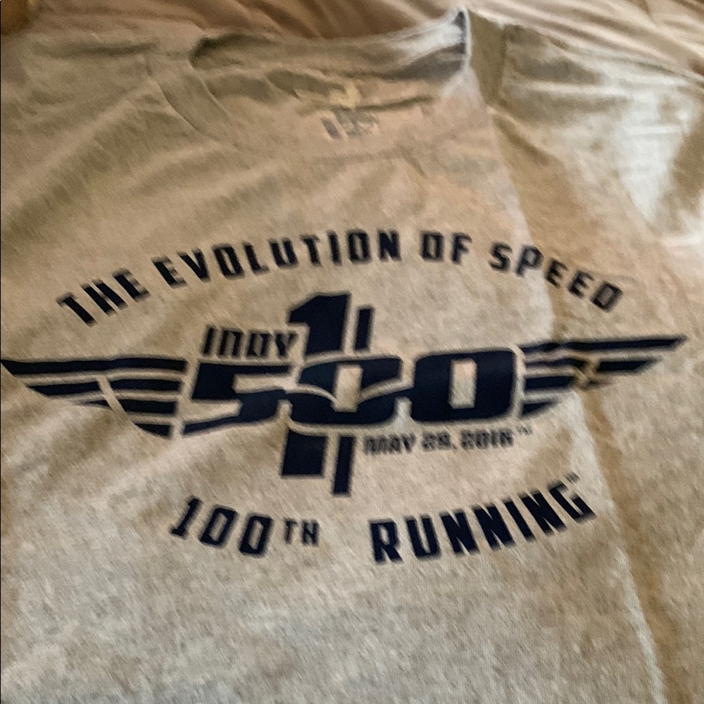 Indy 500 Gray T-Shirt - Picture 2 of 4